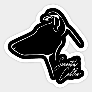 Proud Smooth Collie profile dog lover Sticker